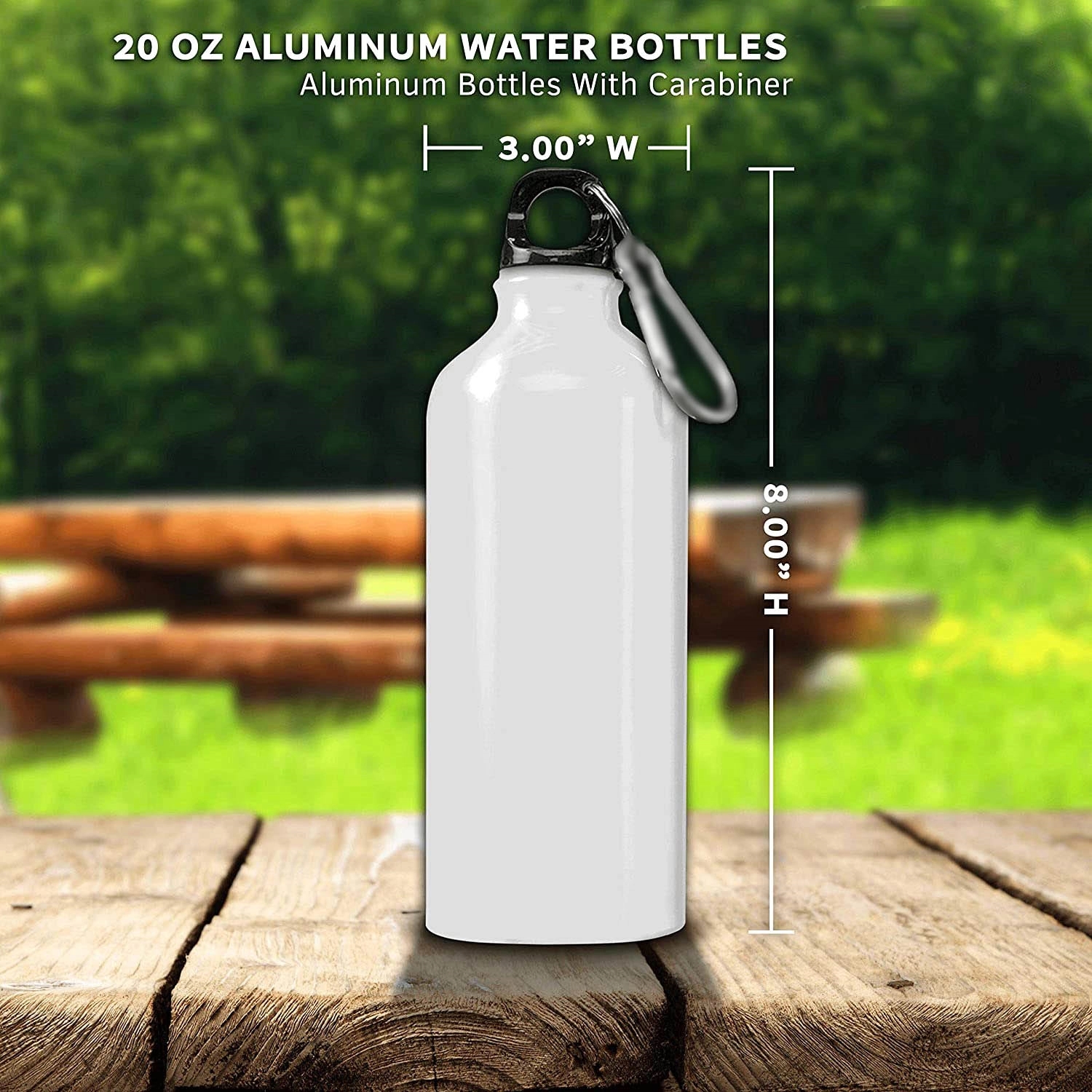 20oz Aluminum Sports Water Bottles Sublimation Mugs, custom water bottle with logo imprint 6