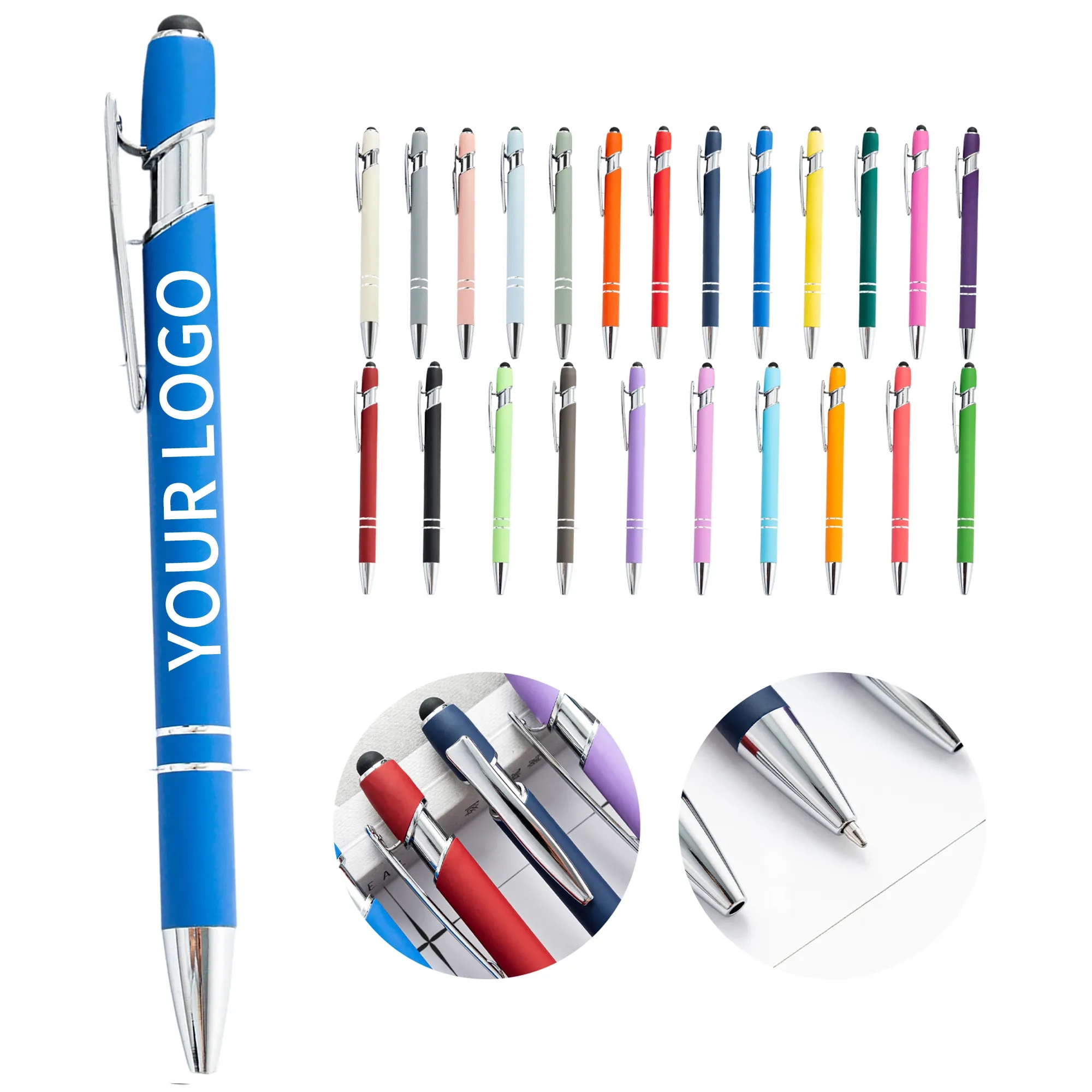 Durable Dual Stylus Ballpoint Pen Practical for Offices 46