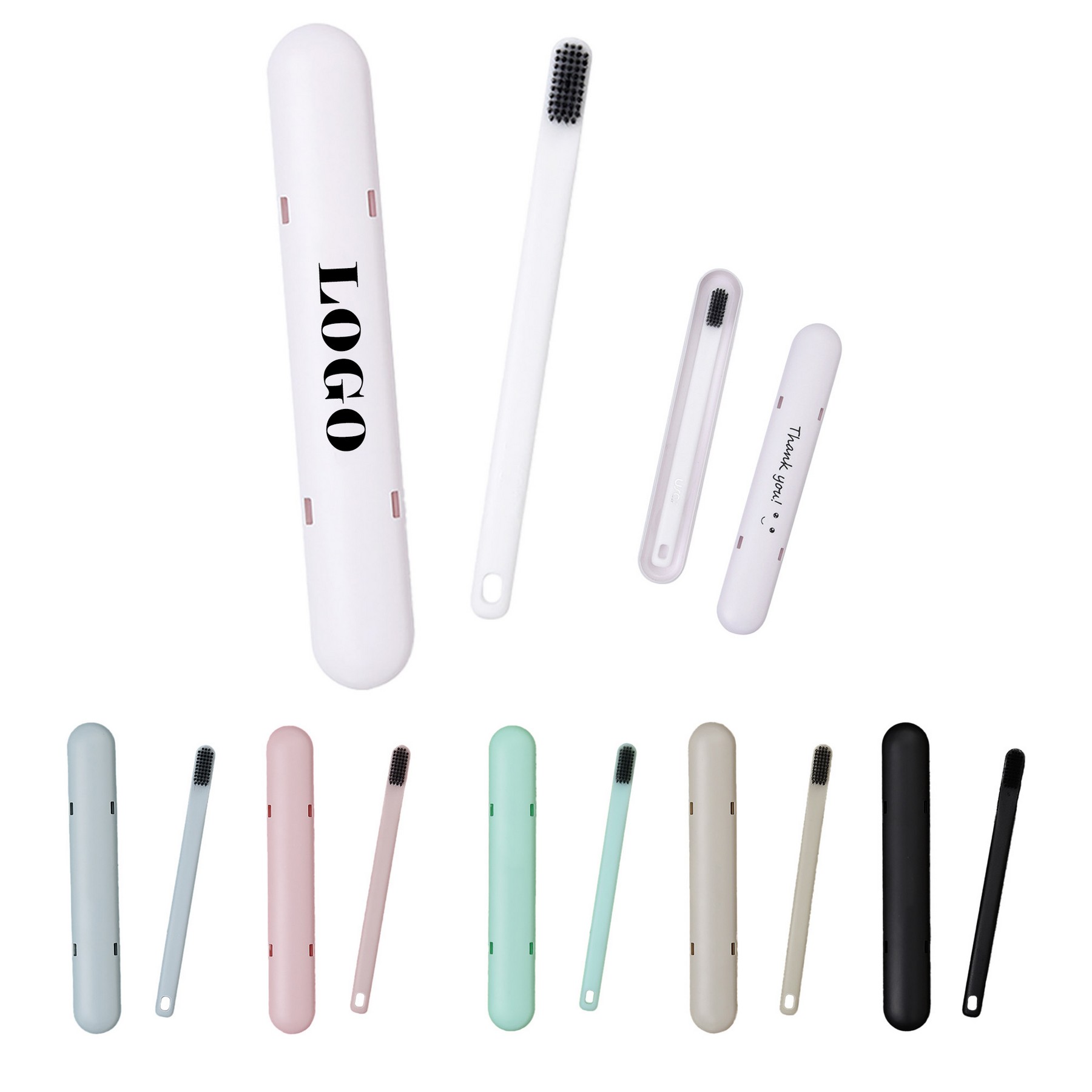 Travel Soft-bristled Toothbrush Case