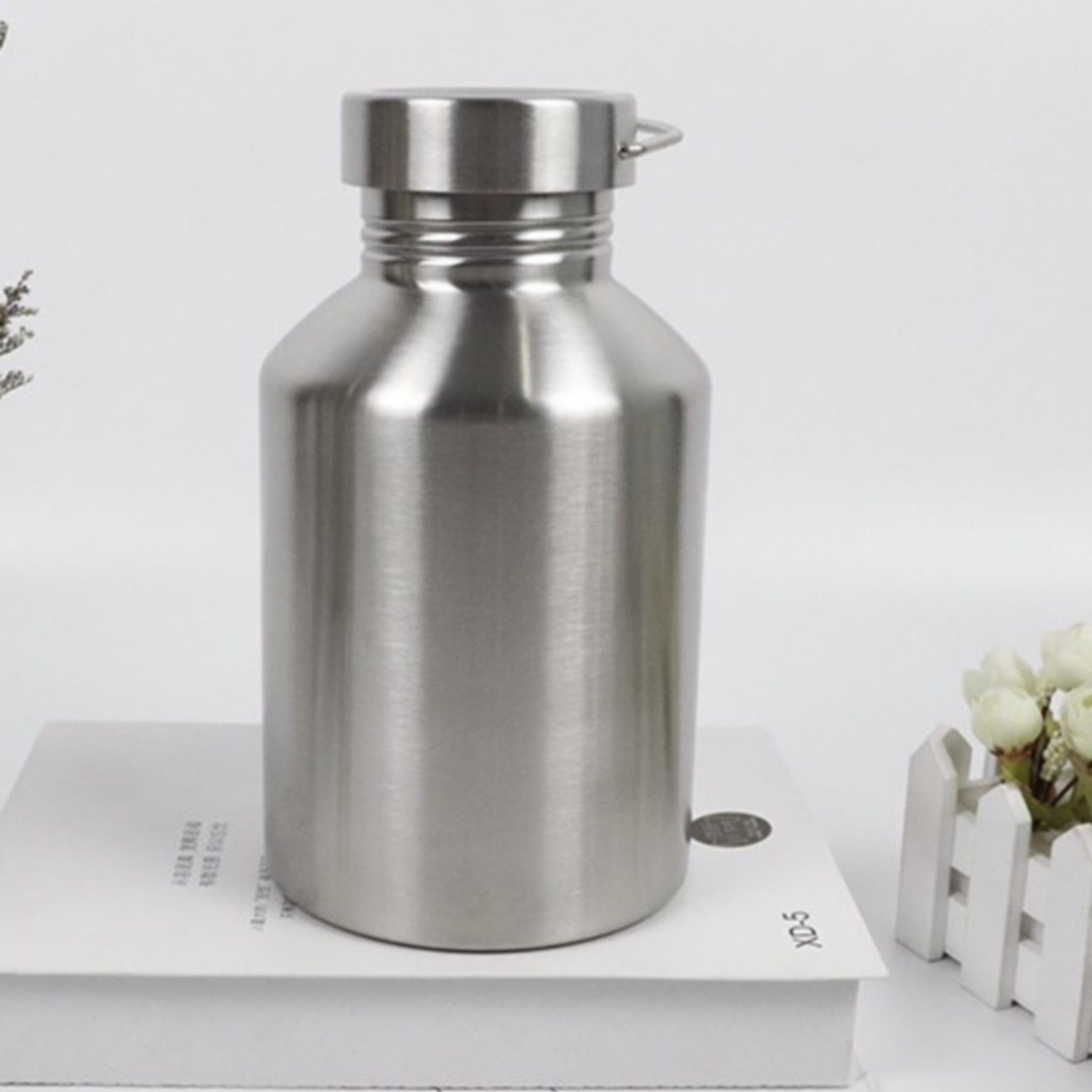 33 Oz Food Grade Single Walled Stainless Steel Water Bottle, custom water bottle with logo imprint 15