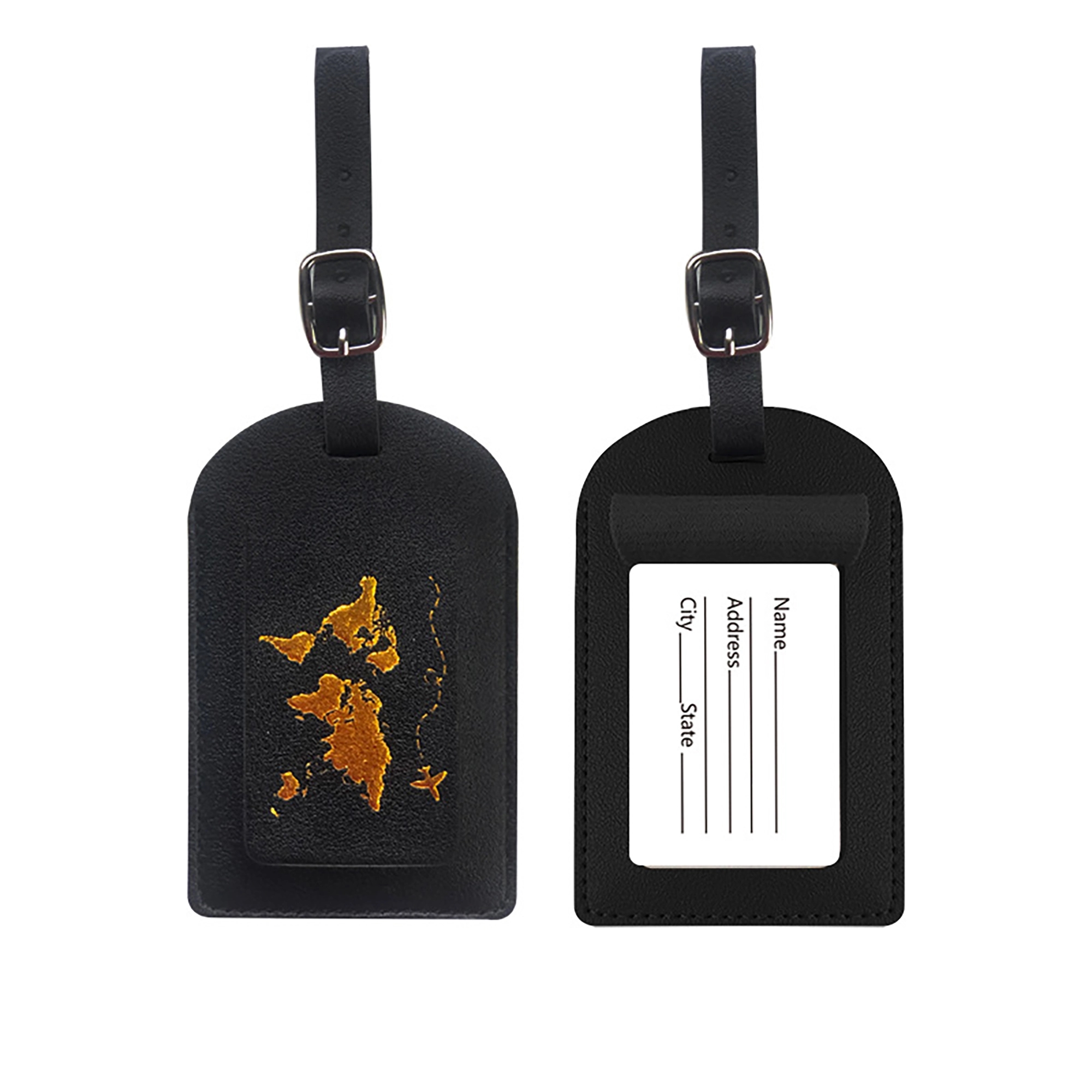 MOQ 100pcs PU Leather Passport Cover Luggage Tag Set 14