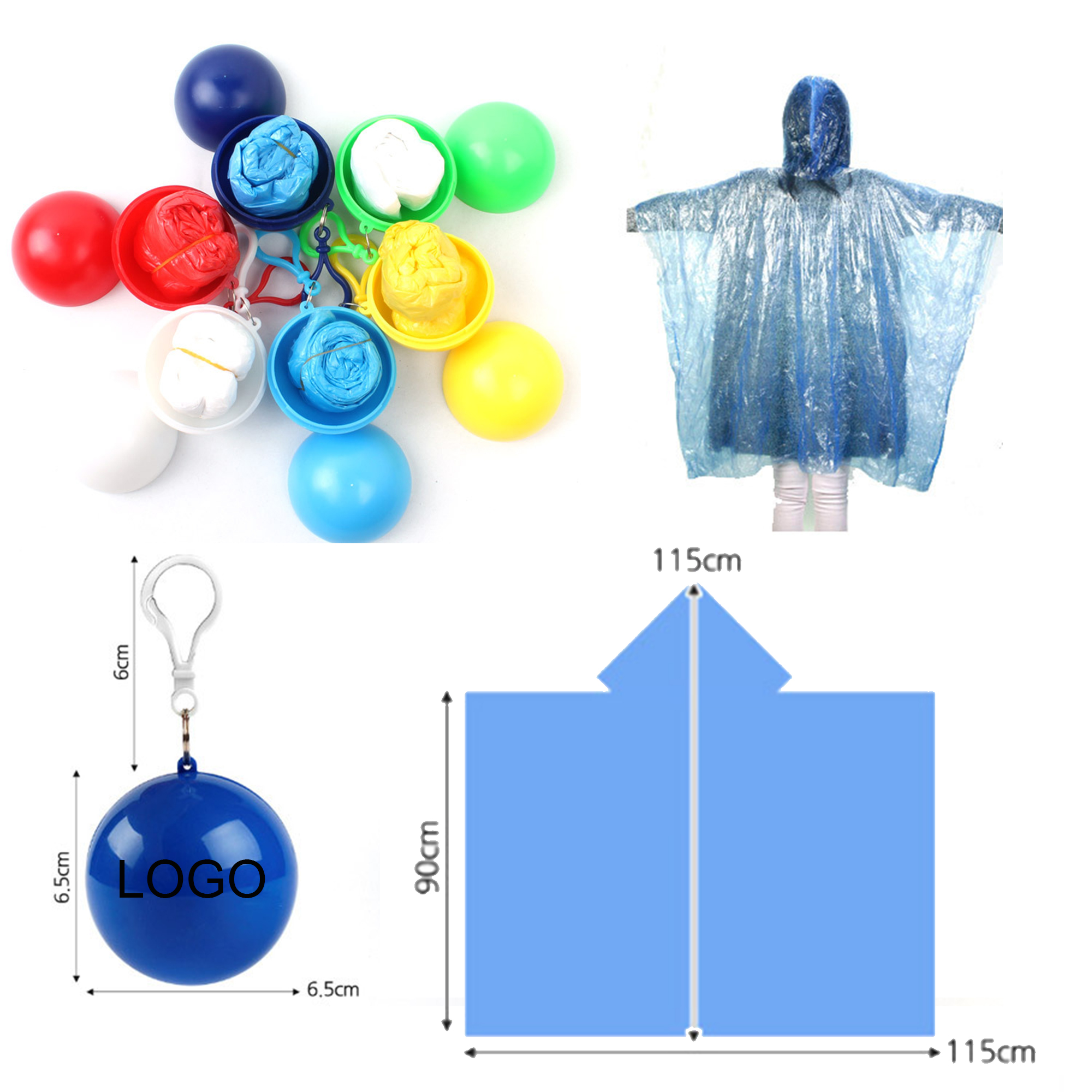 Portable Disposable Raincoat Ball 3