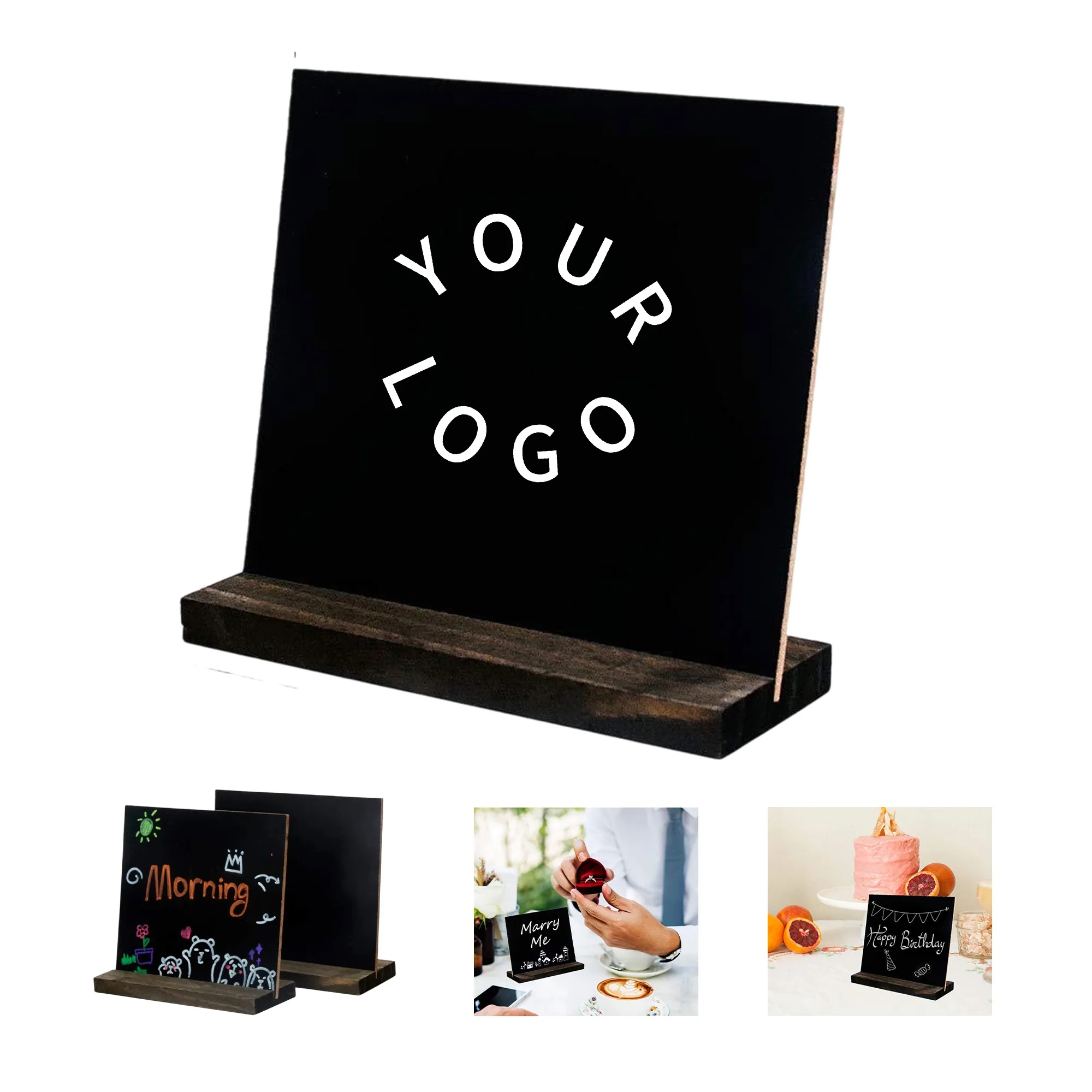 Wood Chalkboard Stand 3
