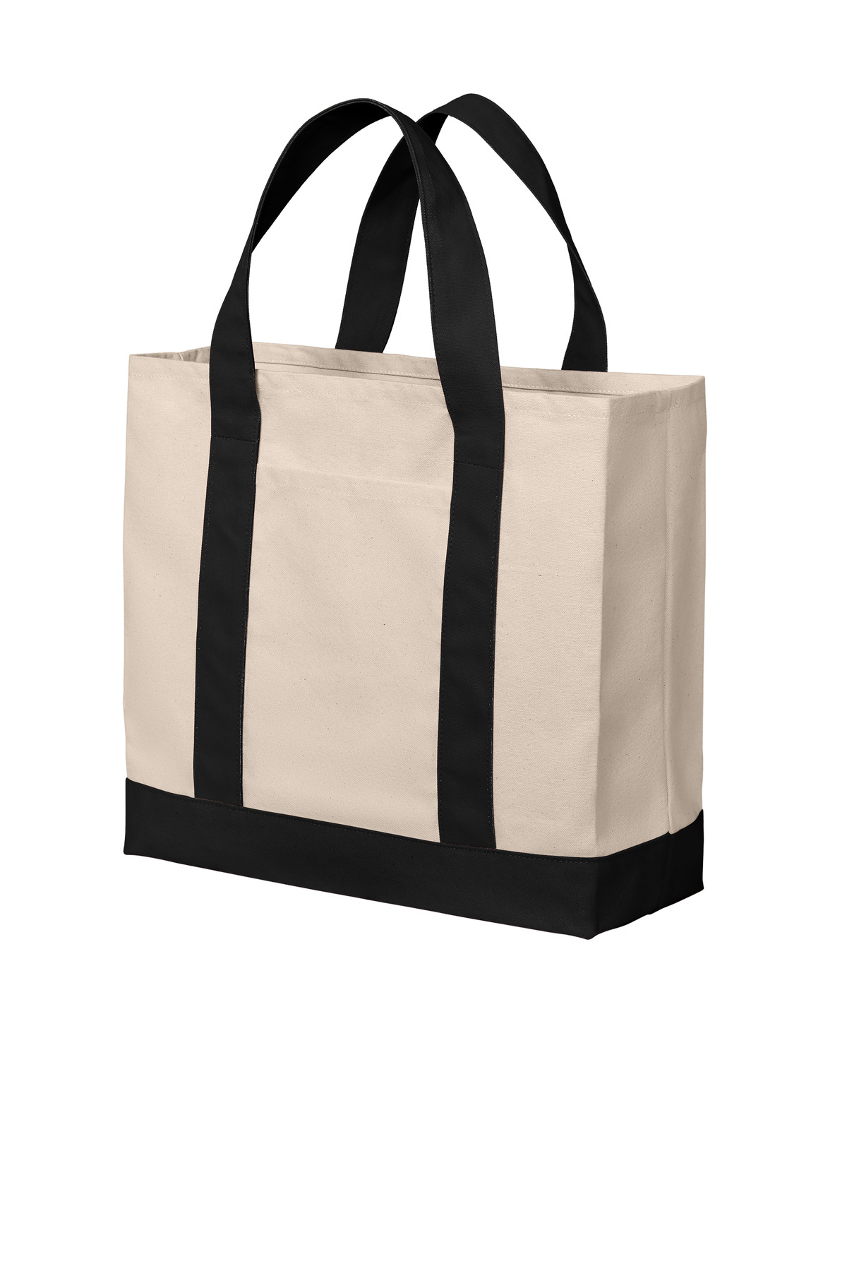 Cotton Canvas Two-Tone Tote