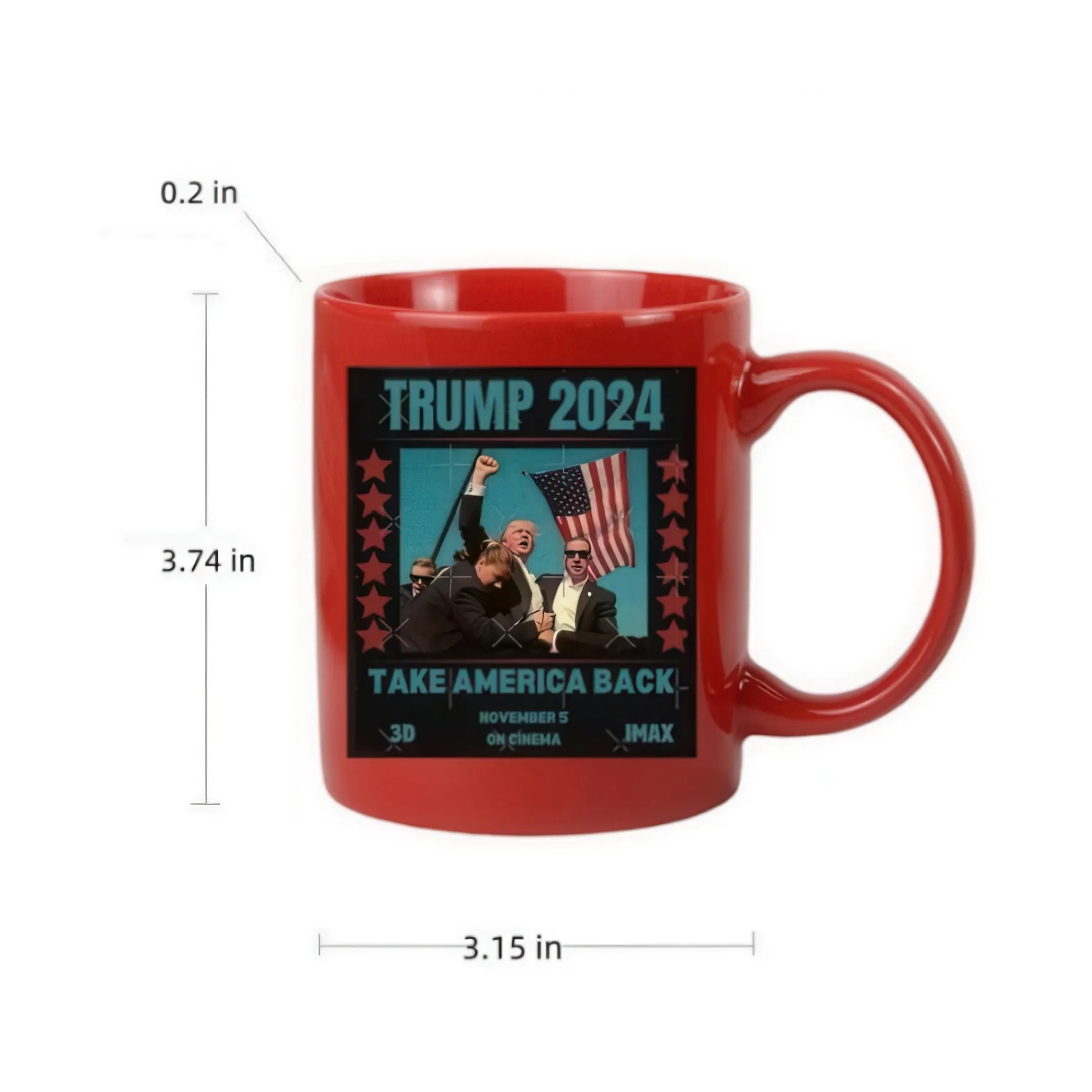 Trump Make America Back Ceramic Coffee Mug 1