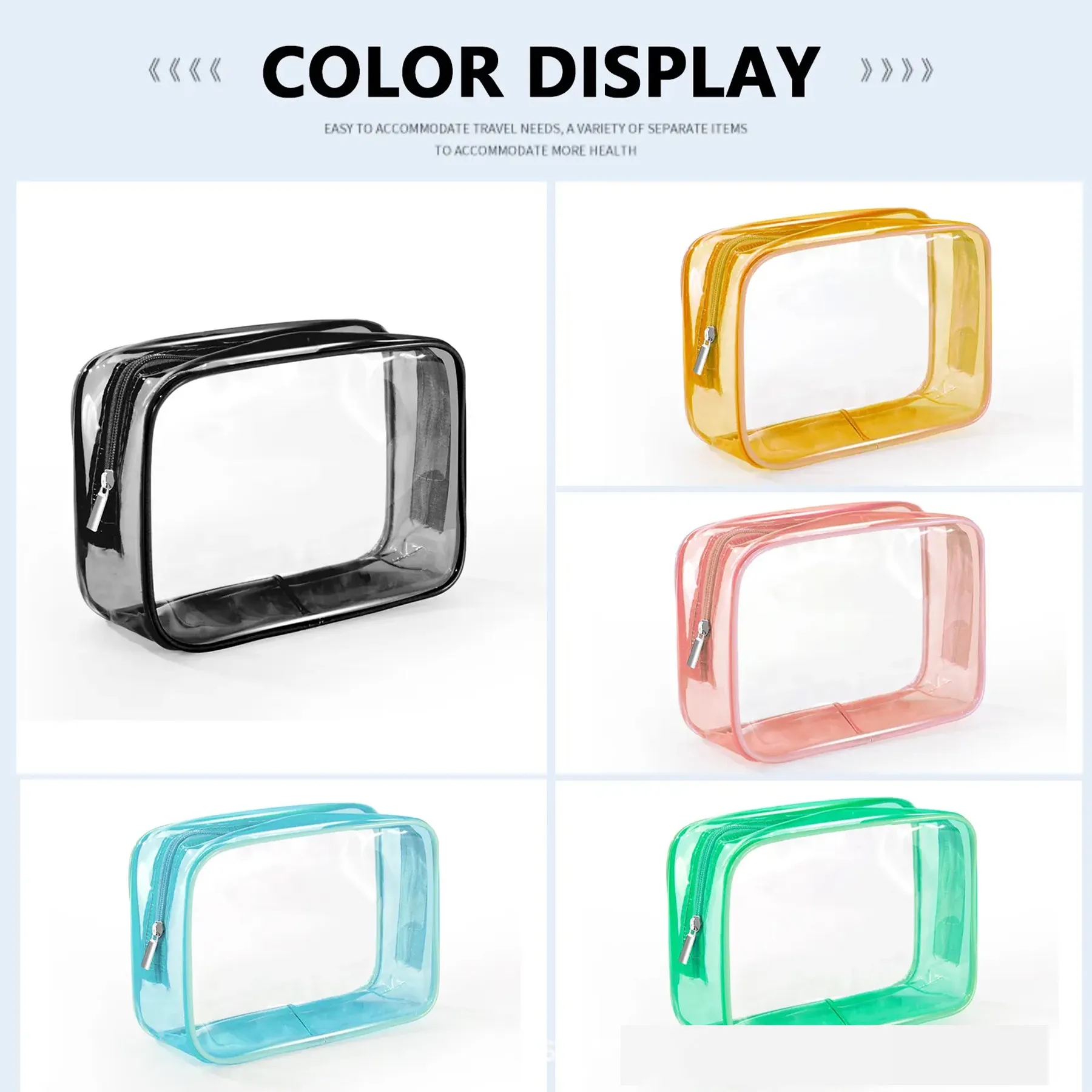 PVC Transparent Waterproof Cosmetic Bag 2
