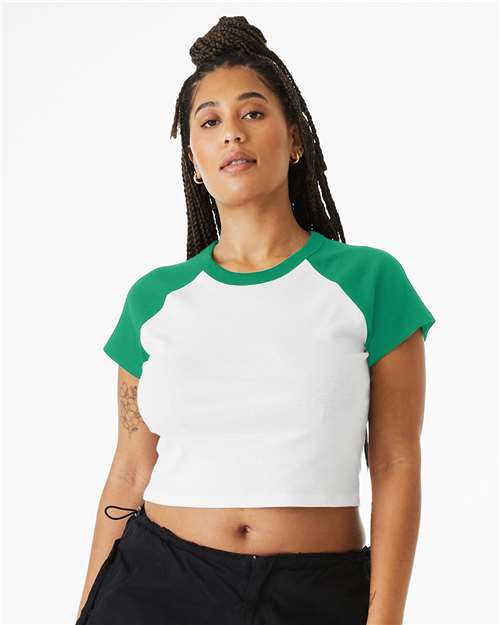 Women's Micro Rib Raglan Baby Tee - 1201 27