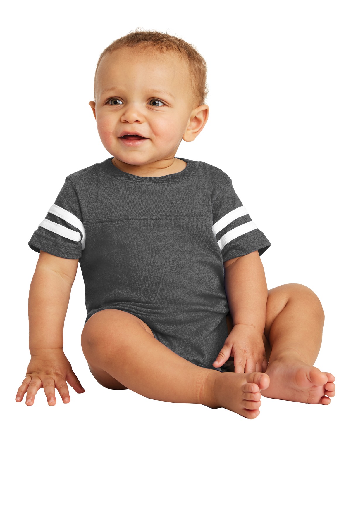 Rabbit Skins Infant Football Fine Jersey Bodysuit. RS4437 2