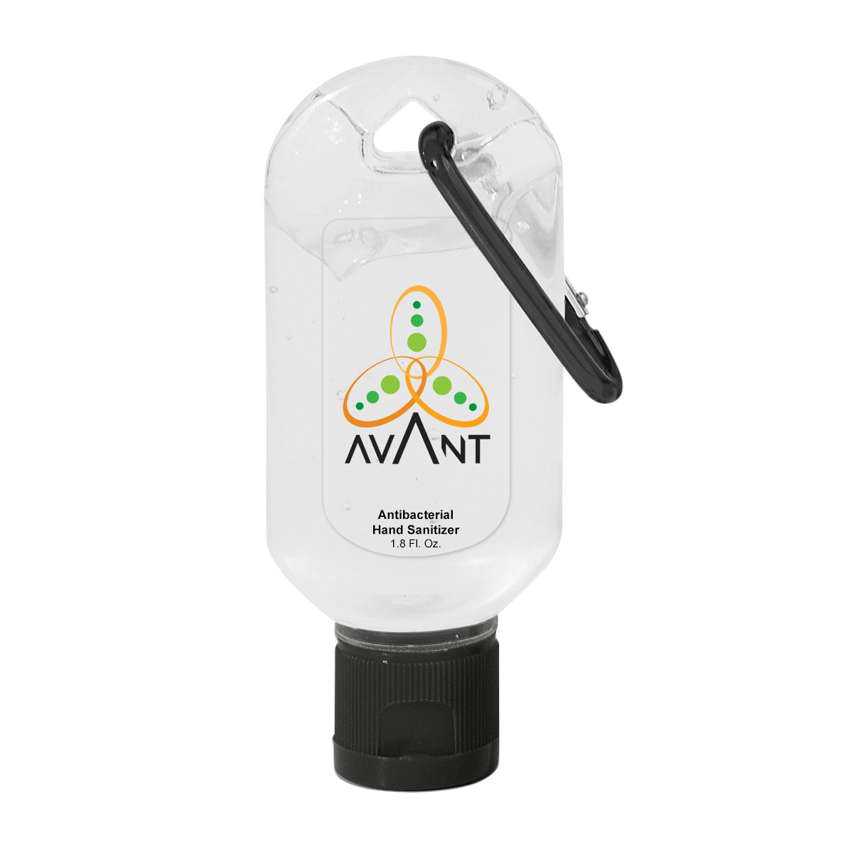 1.8 OZ. HAND SANITIZER WITH CARABINER 18