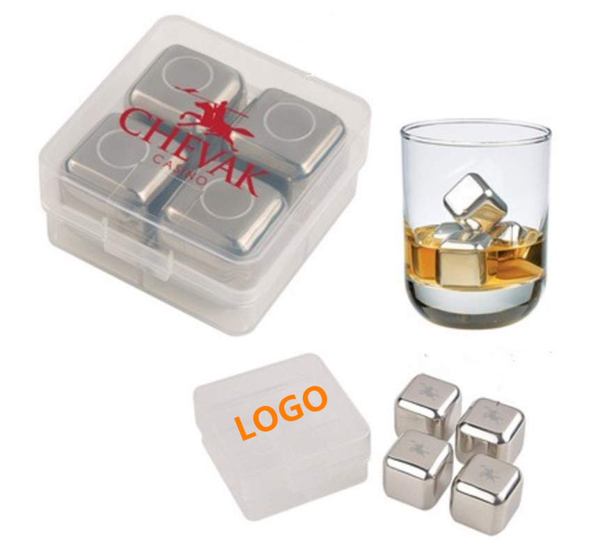304 Stainless Steel Quick Frozen Ice Cubes / Whisky Ice Cube 2