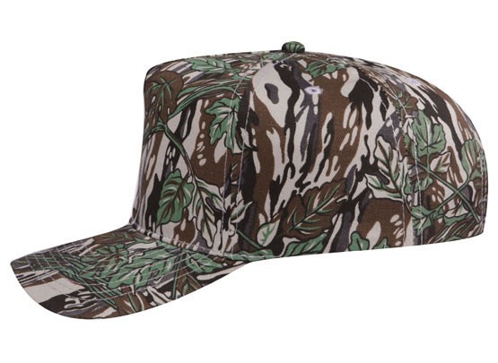 OTTO CAP® Camouflage 5 Panel Mid Profile Baseball Cap 9