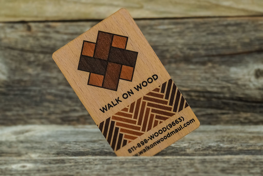 Beech Wood Business Cards 9