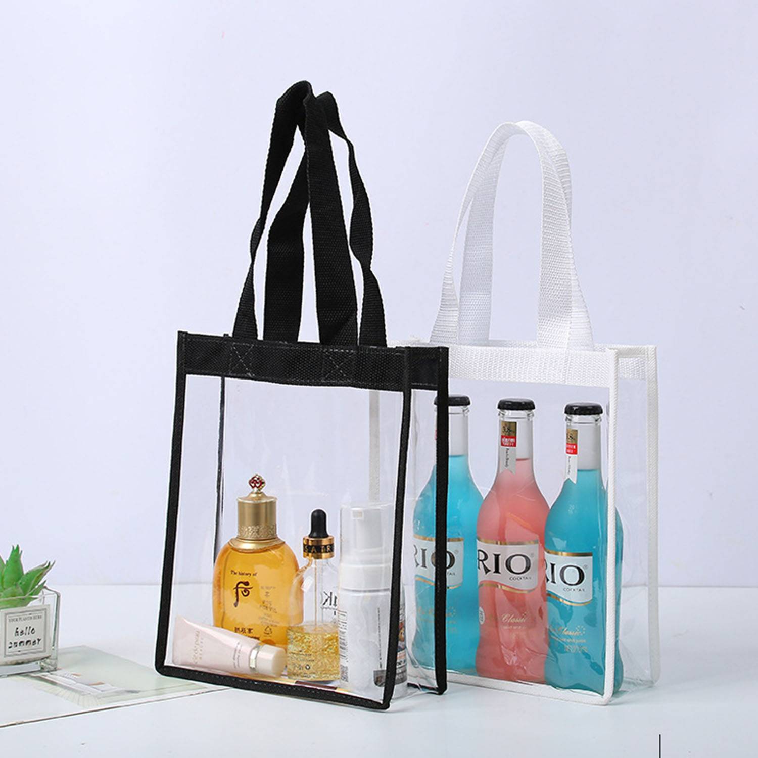 PVC Transparent Handbag Tote Bag 1