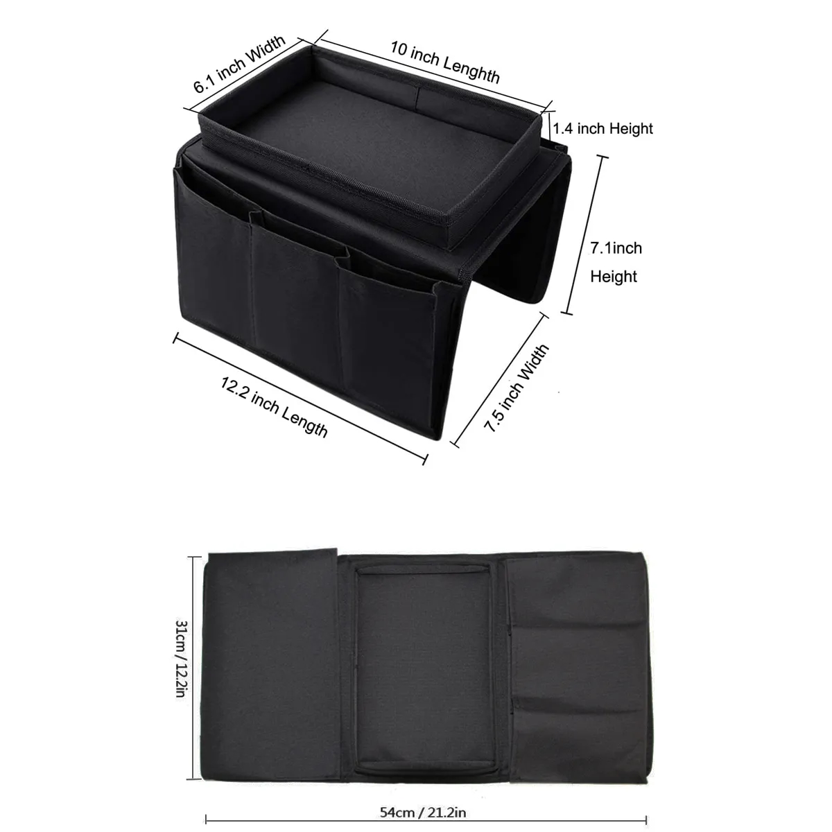 Sofa Armrest Organizer with Cup Holder 2