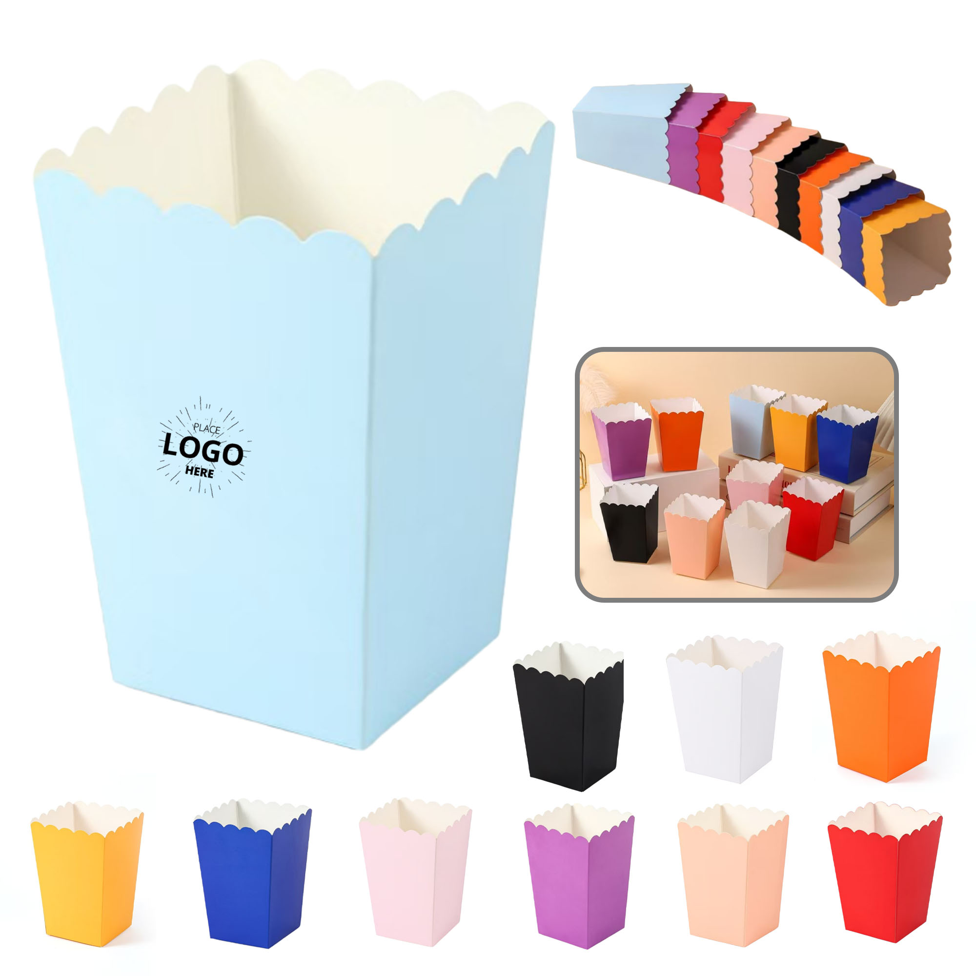 Disposable Folding Popcorn Snack Box 3
