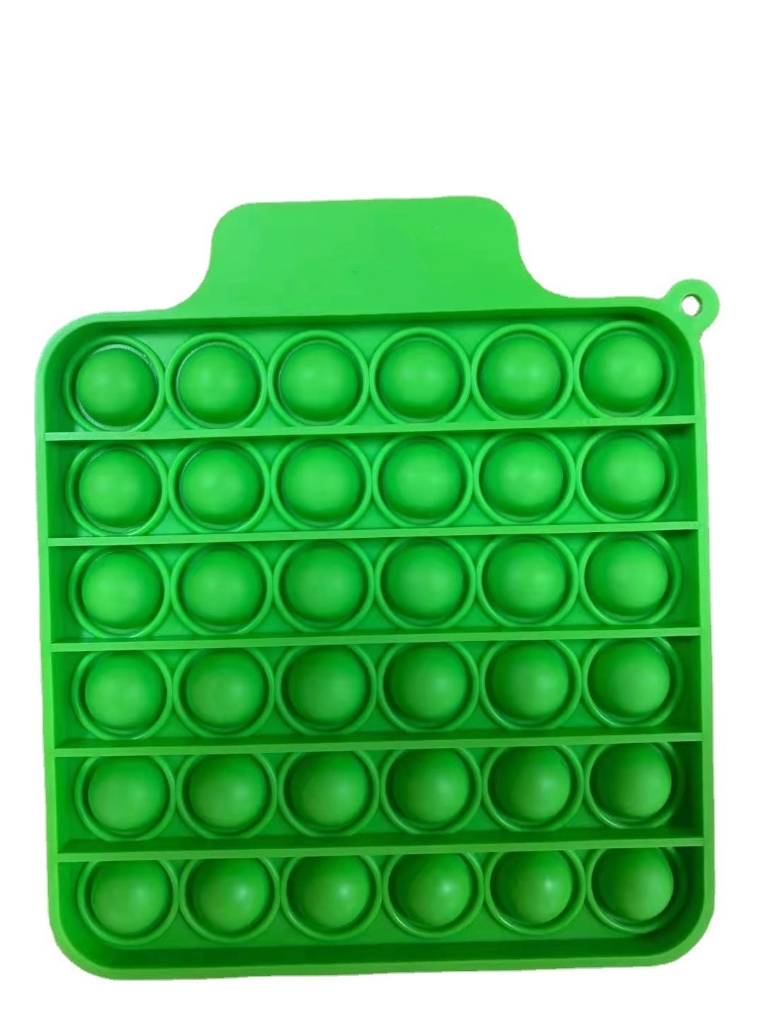 Square Popper Silicone Fidget Toy with Keychain 1