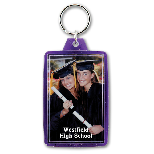 Translucent Sparkle Snap-In Keytag 4