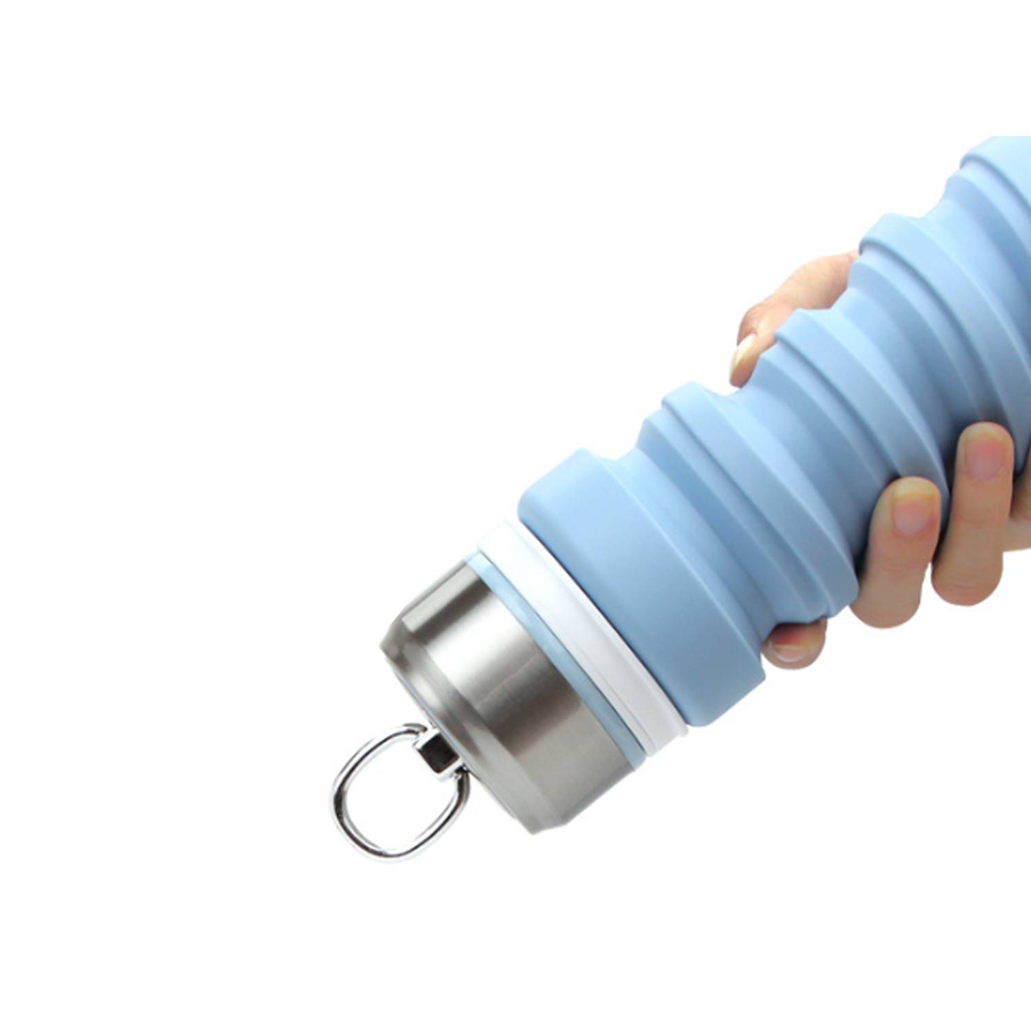 13.5Oz Silicone Collapsible water Bottle 4