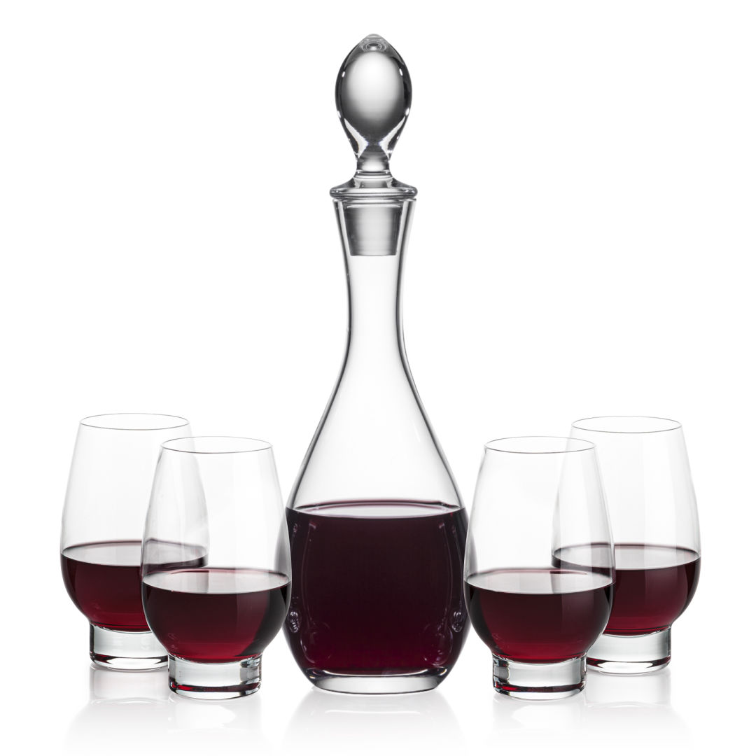 Malvern Decanter & Glenarden Stemless Wine 1