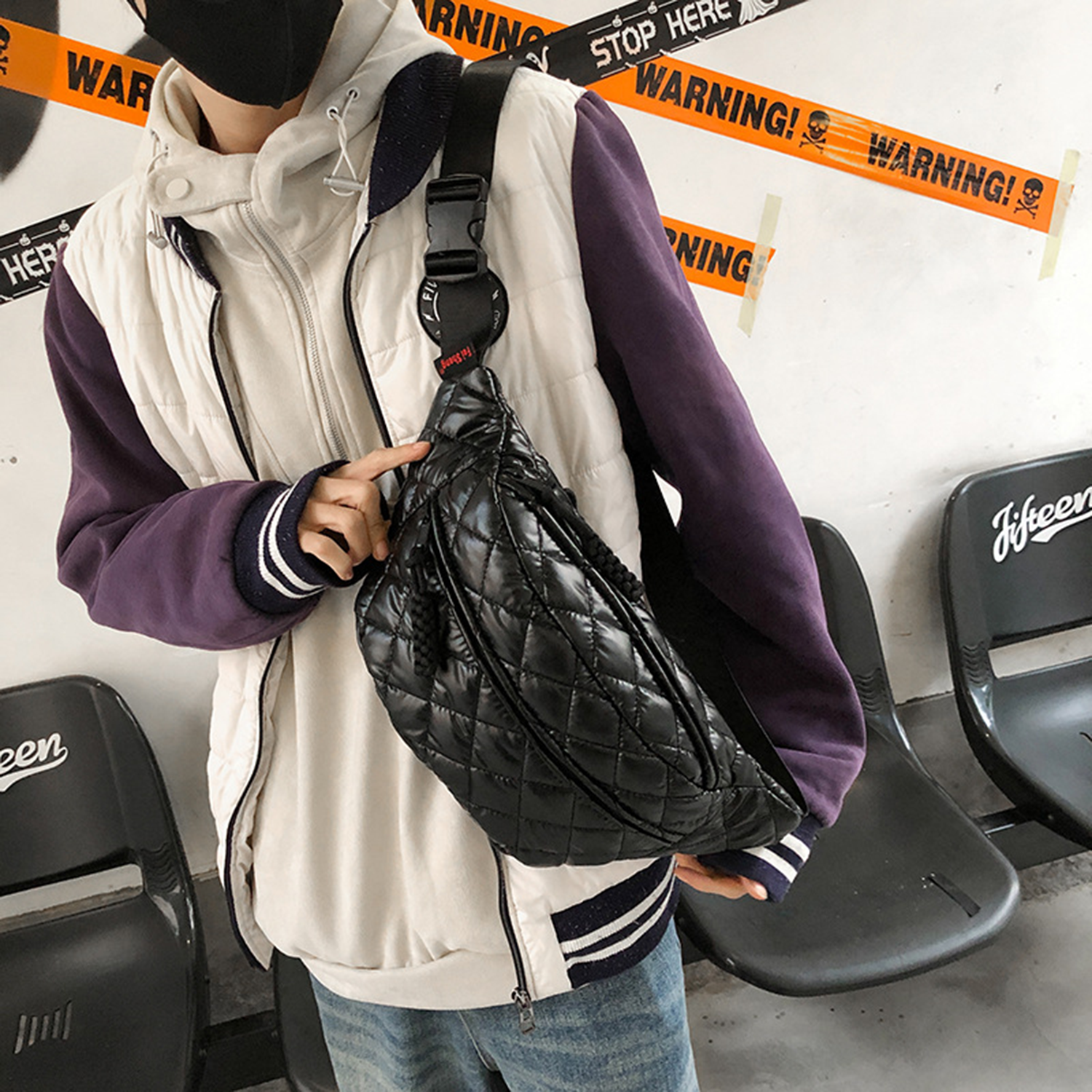 Causal Sport Quilted Crossbody Bag w/ Adjustable Strap 6
