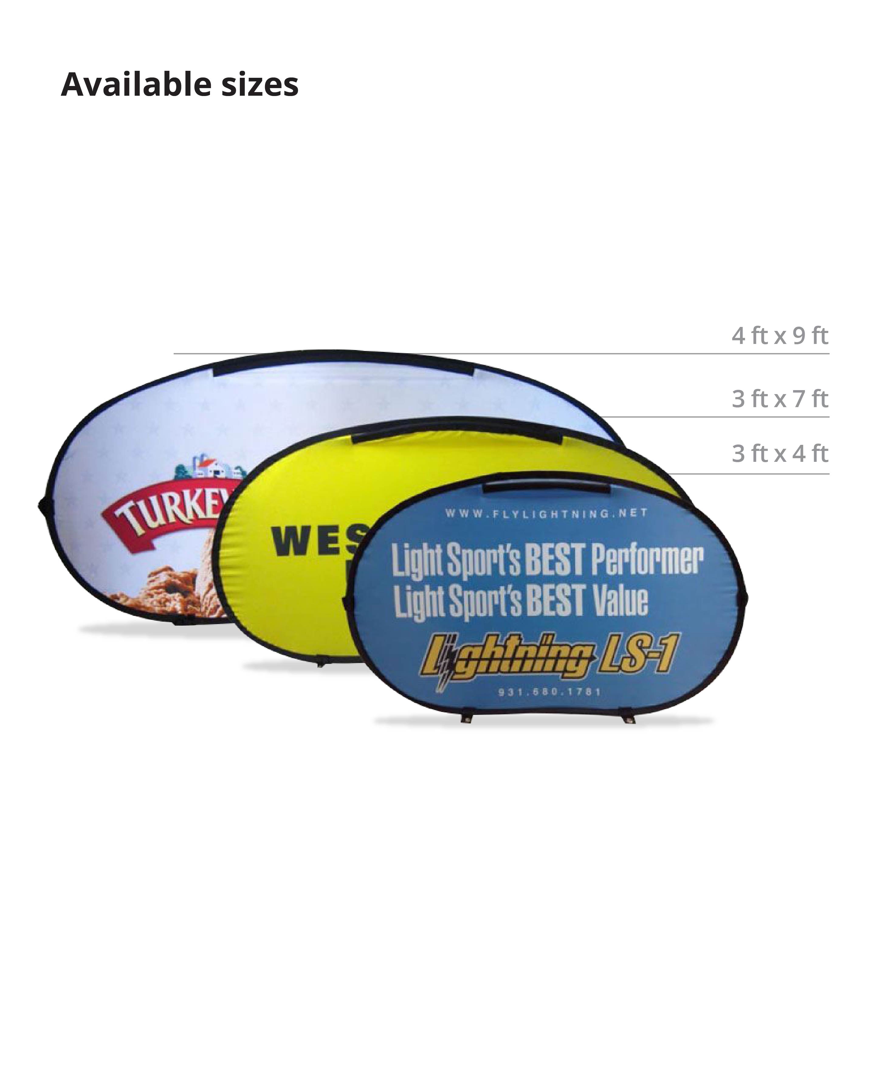Pop Out Banner - Horizontal 2 Sided (3ft x 4ft) 2