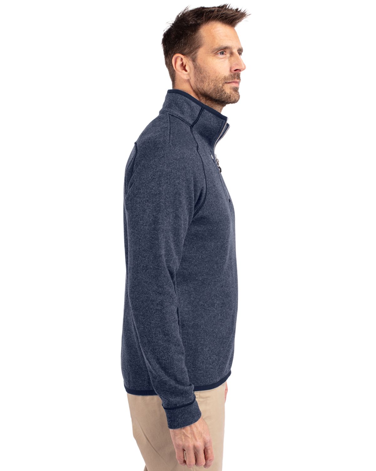 Cutter & Buck Mainsail Sweater-Knit Mens Half Zip Jacket 60