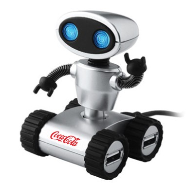 Robot USB 2.0 HUB (Silver/Black) 2