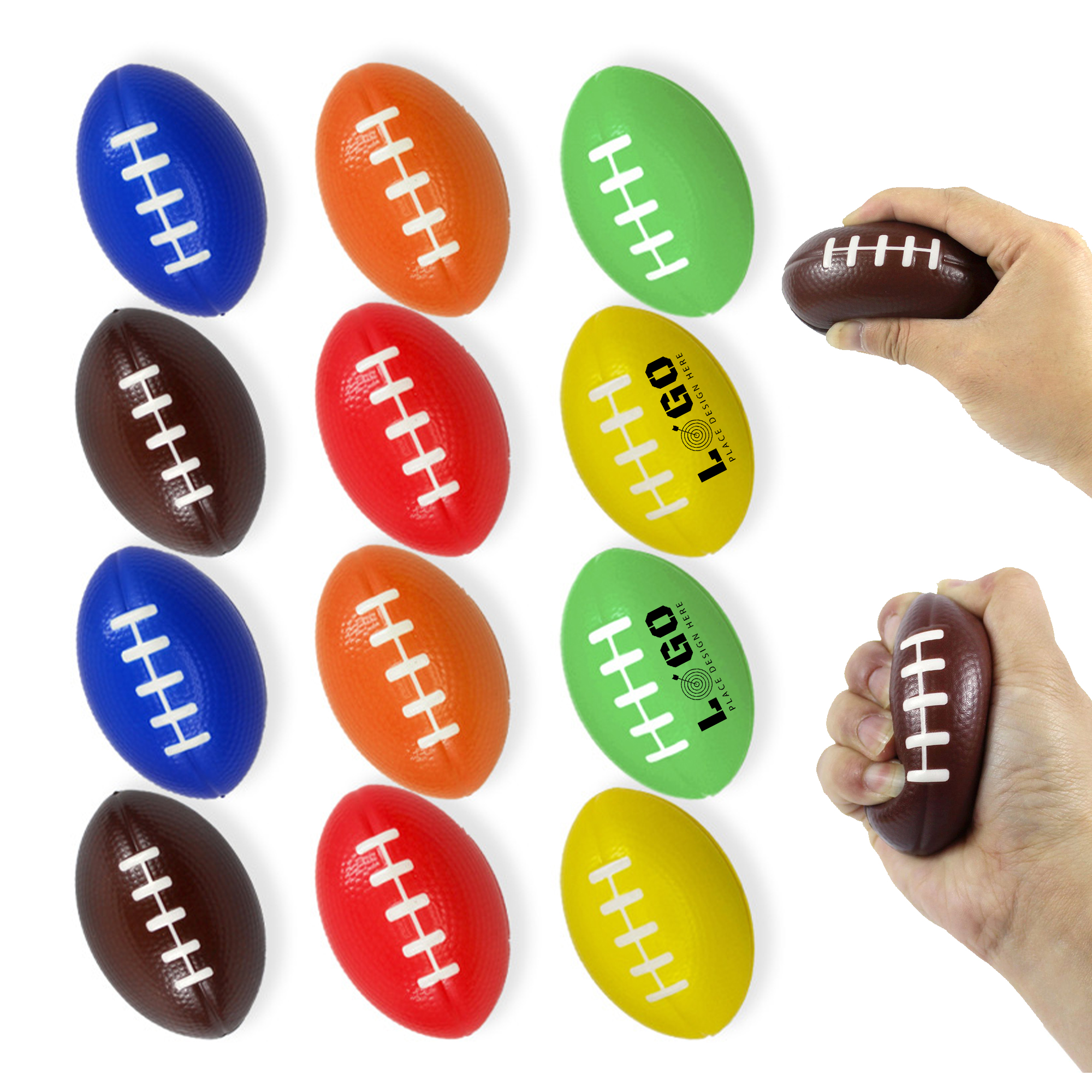 Customize Rugby Ball PU Stress Reliever Toy 3