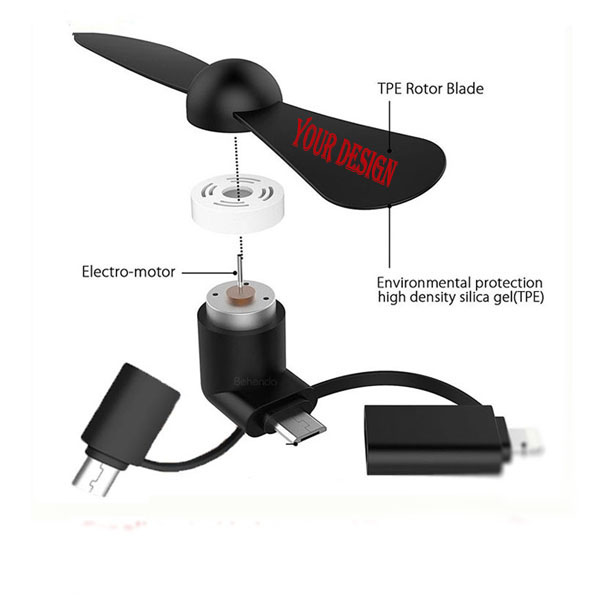 Ready To Ship Stocked 3-in-1 Mini Smart Phone Fan/Overcool 5