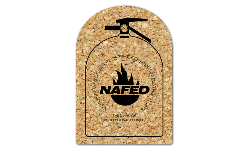 Fire Extinguisher Cork Coaster