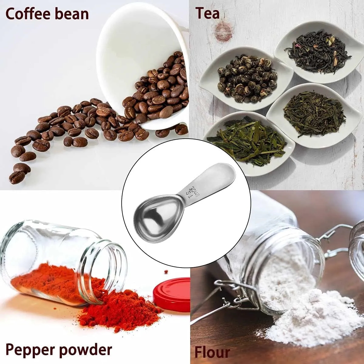 Short Handle Stainless Steel Coffee Measuring Spoon 3