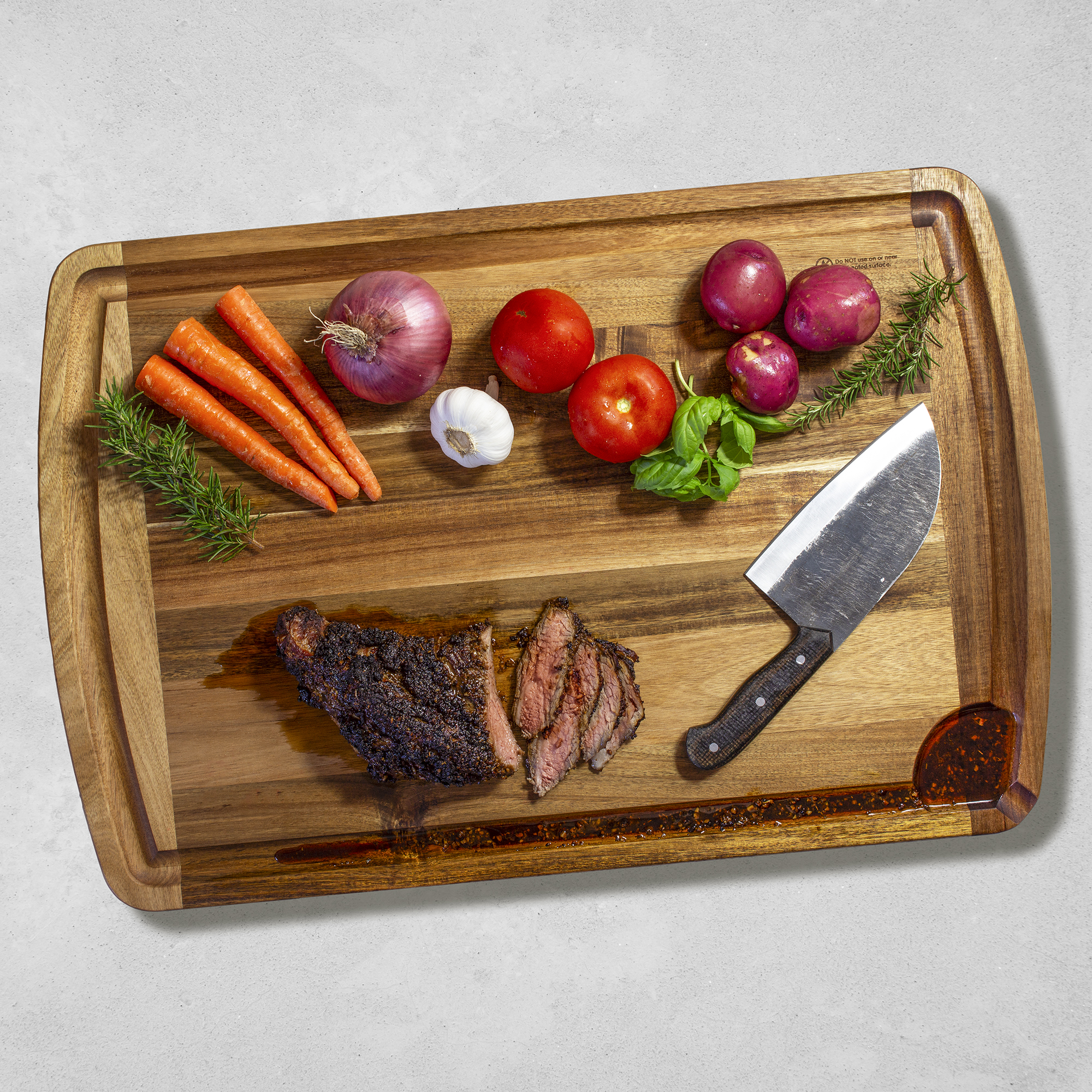 Rock & Branch® 30" Acacia Cutting Board 8