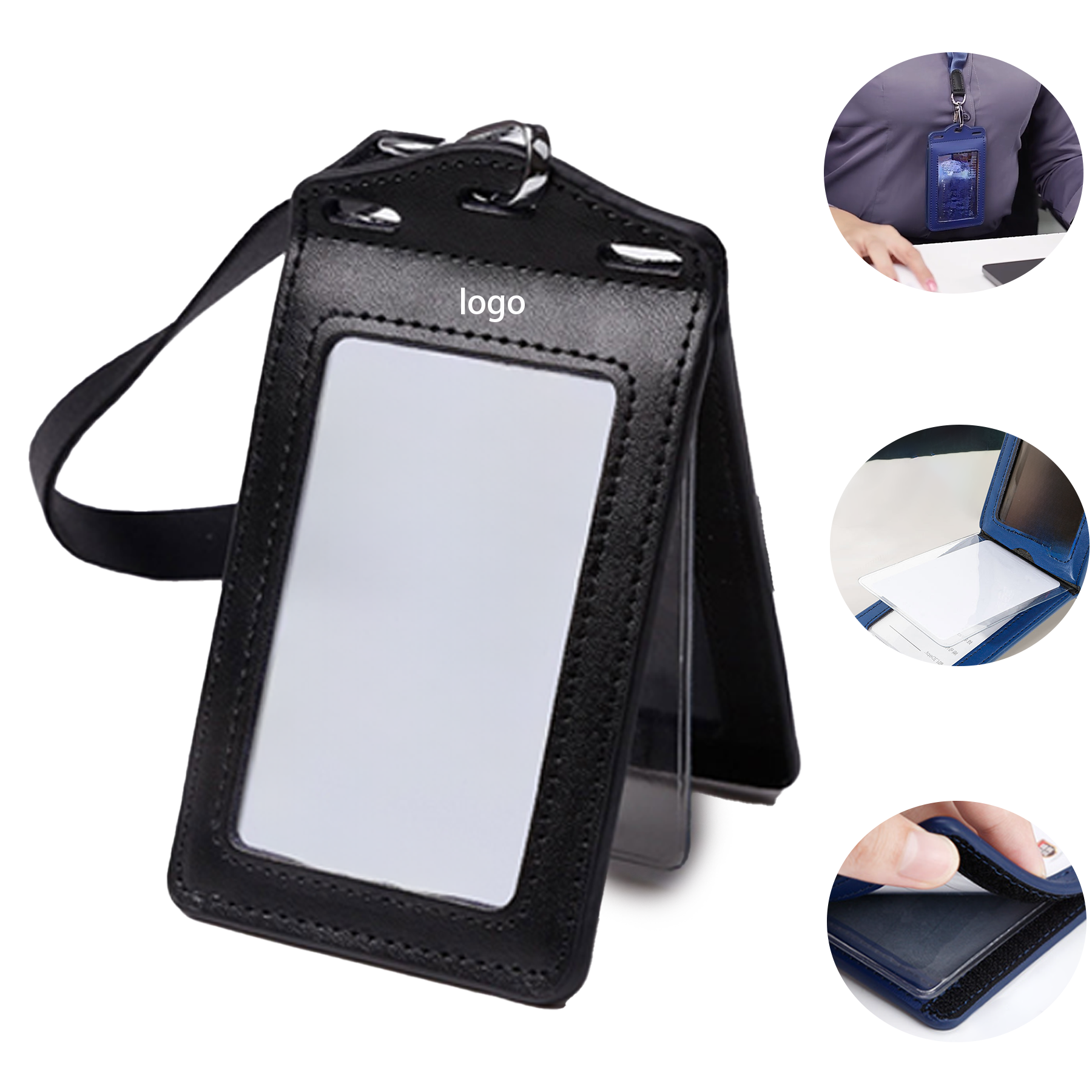 Leather ID Badge Holder 3