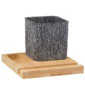 Recycled Felt & Bamboo Pen Holder 26