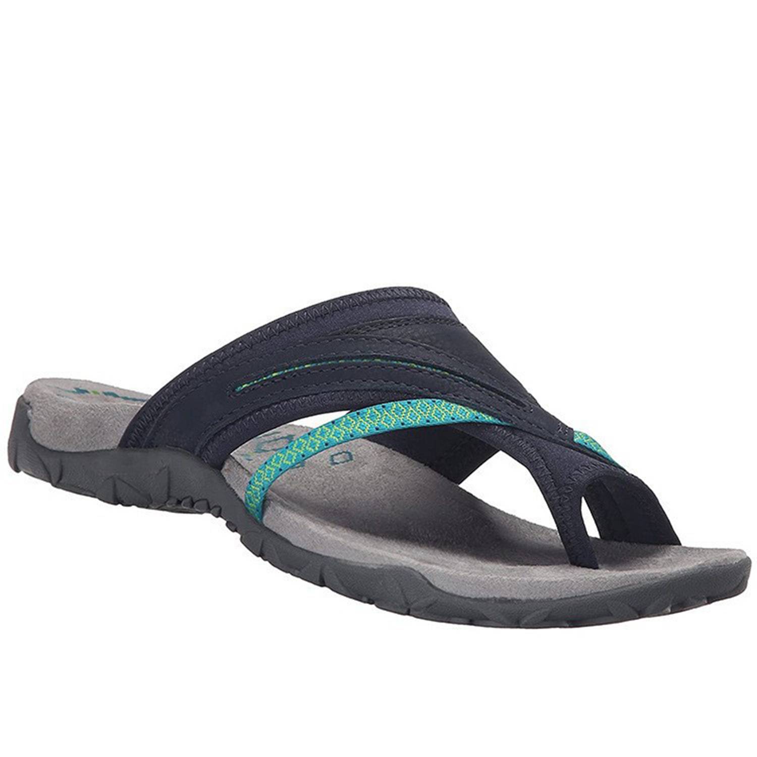 Leather Beach Flip Flops Rubber Cushion Sandals Slippers 2