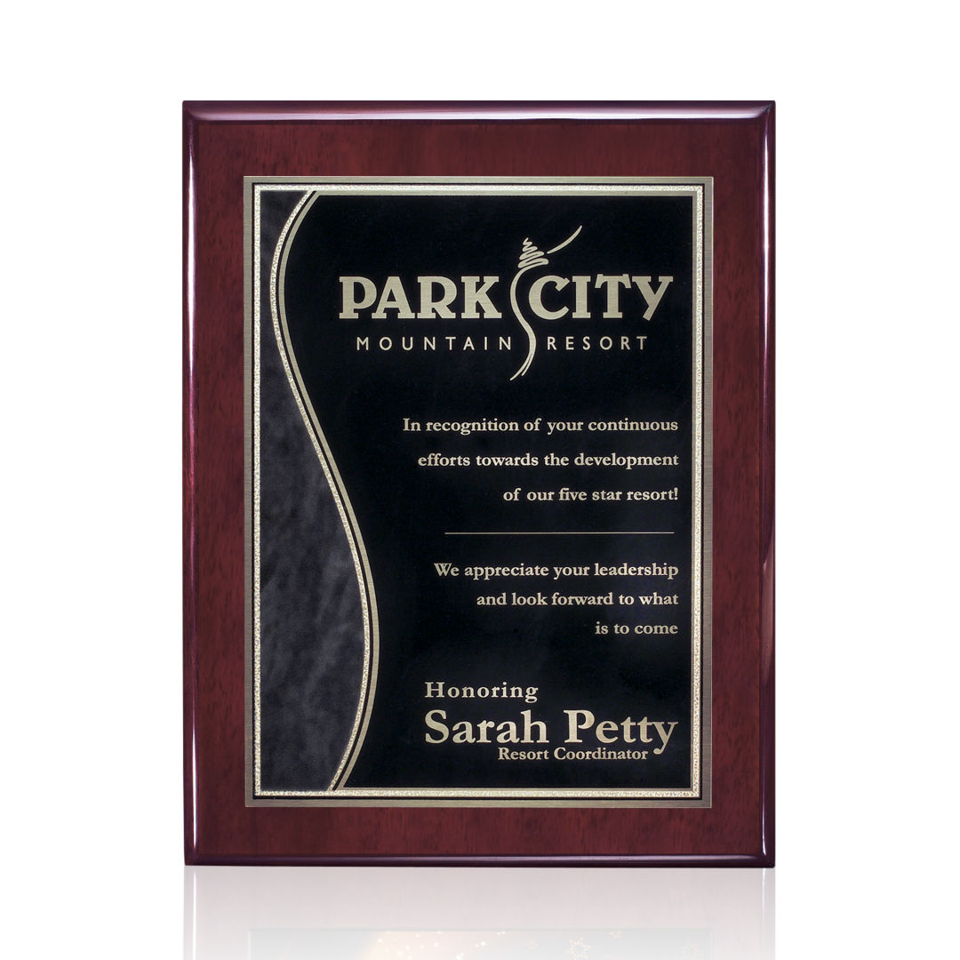 Oakleigh/Nobleton Plaque - Rosewood Finish 5