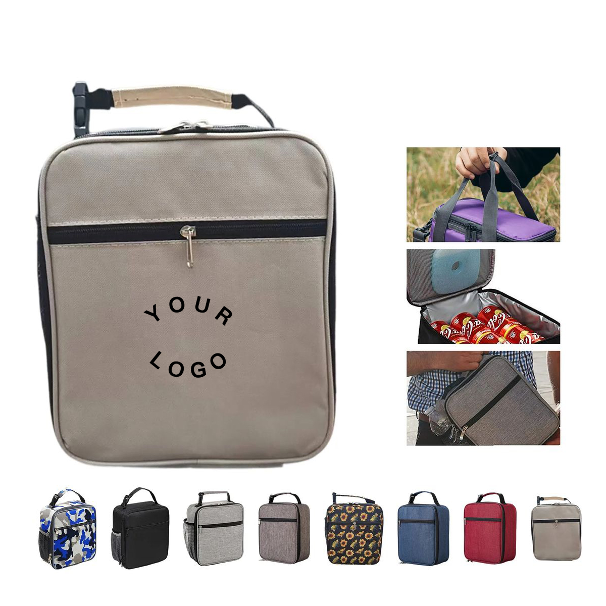 Oxford Lunch Bag with Double Zipper 3