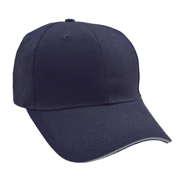 Brushed Cotton Twill Cap w/Sandwich Bill 10
