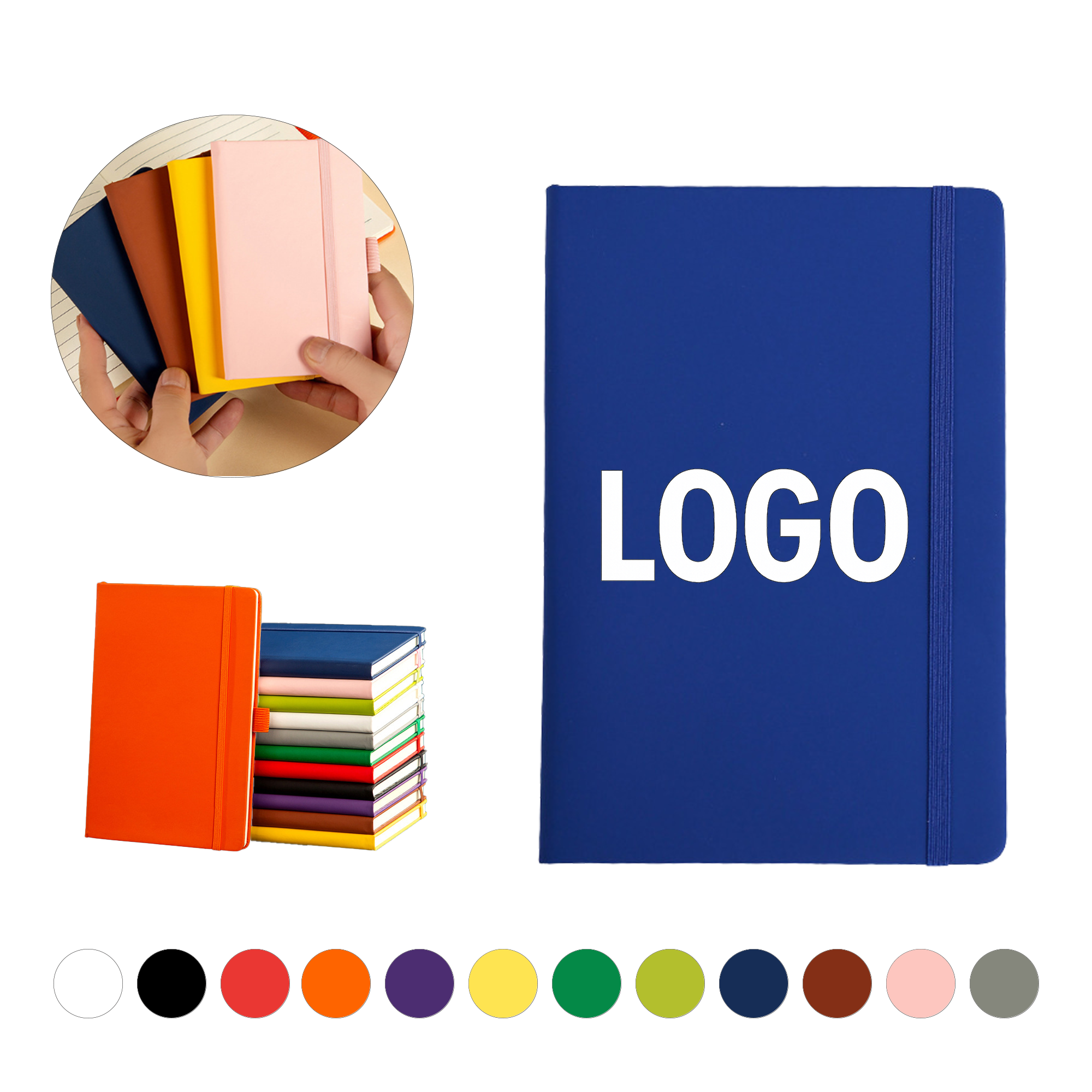 Portable A6 Elastic Strap Notebook 2