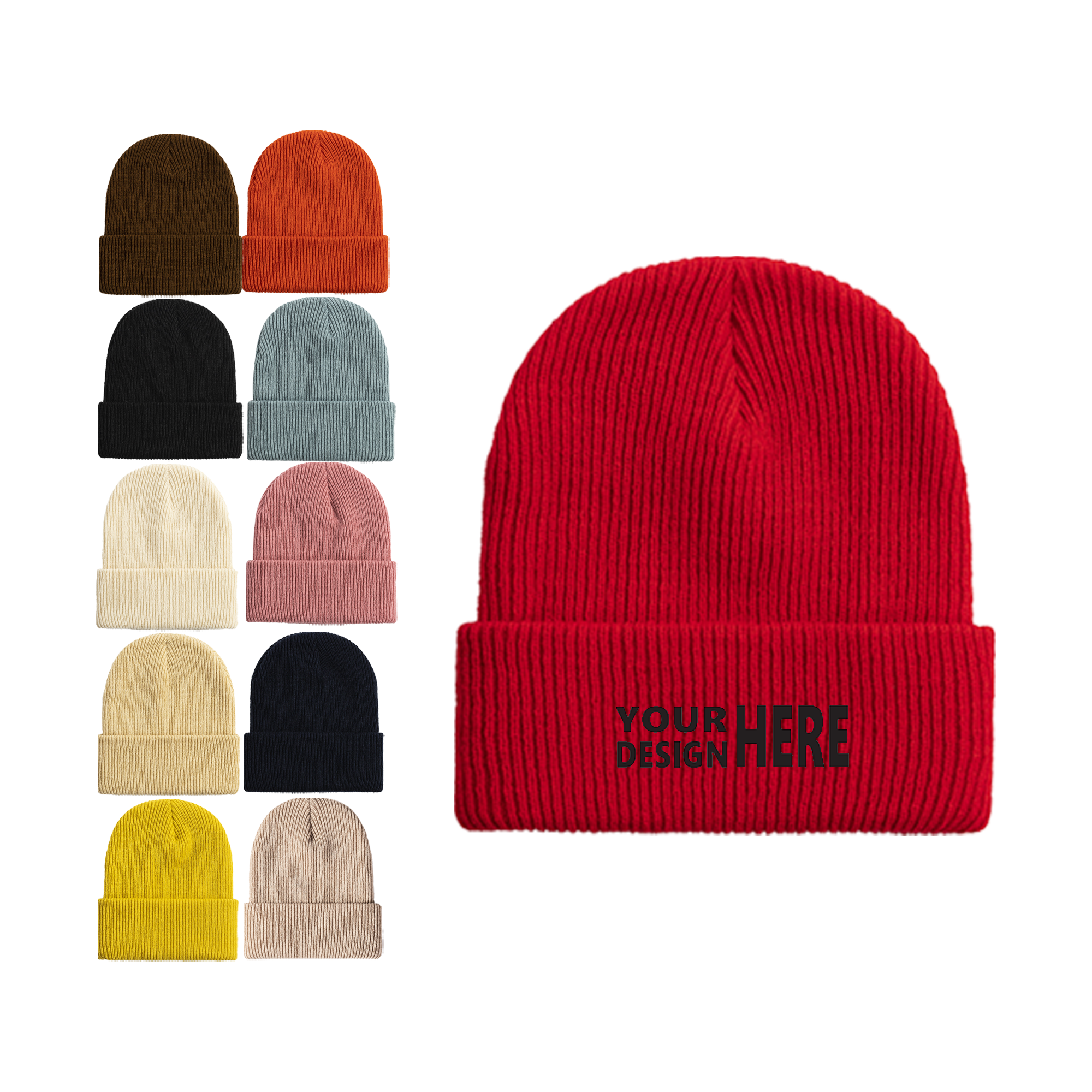 Embroidered Knitted Cold Cap 4