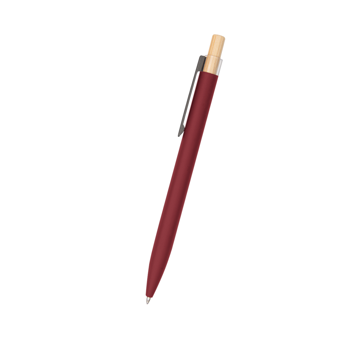 Recycled Aluminum Pen With Bamboo Plunger 27