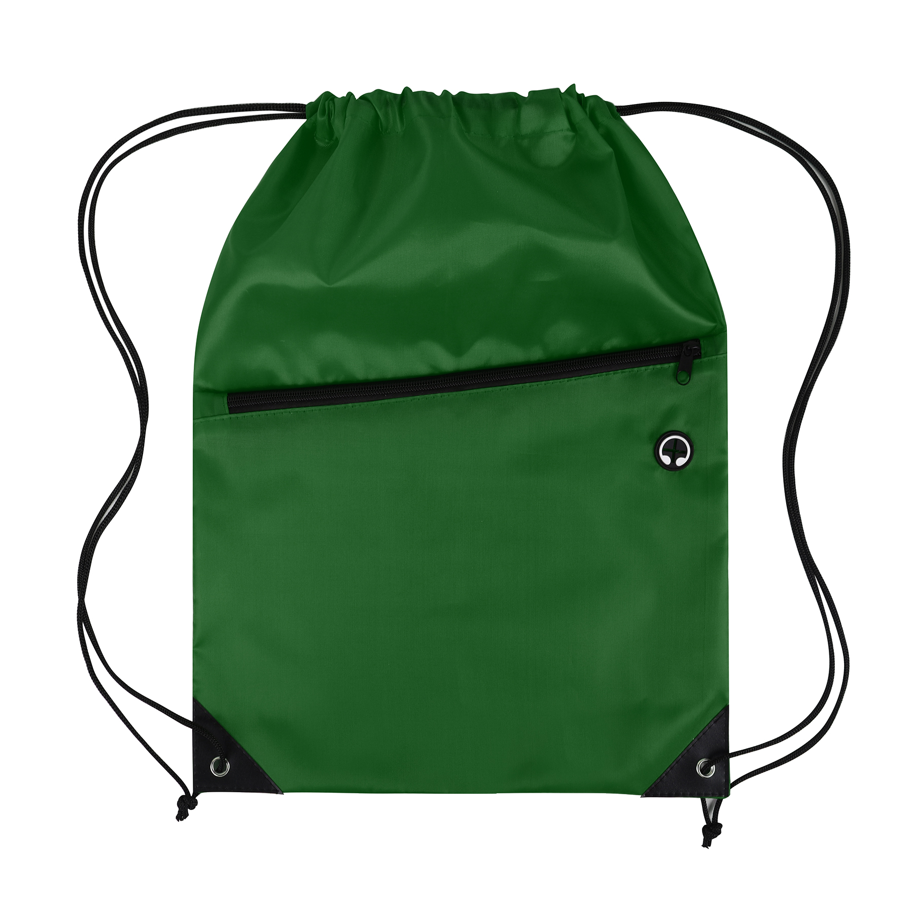 Drawstring Backpack with Front Zipper Pocket 22