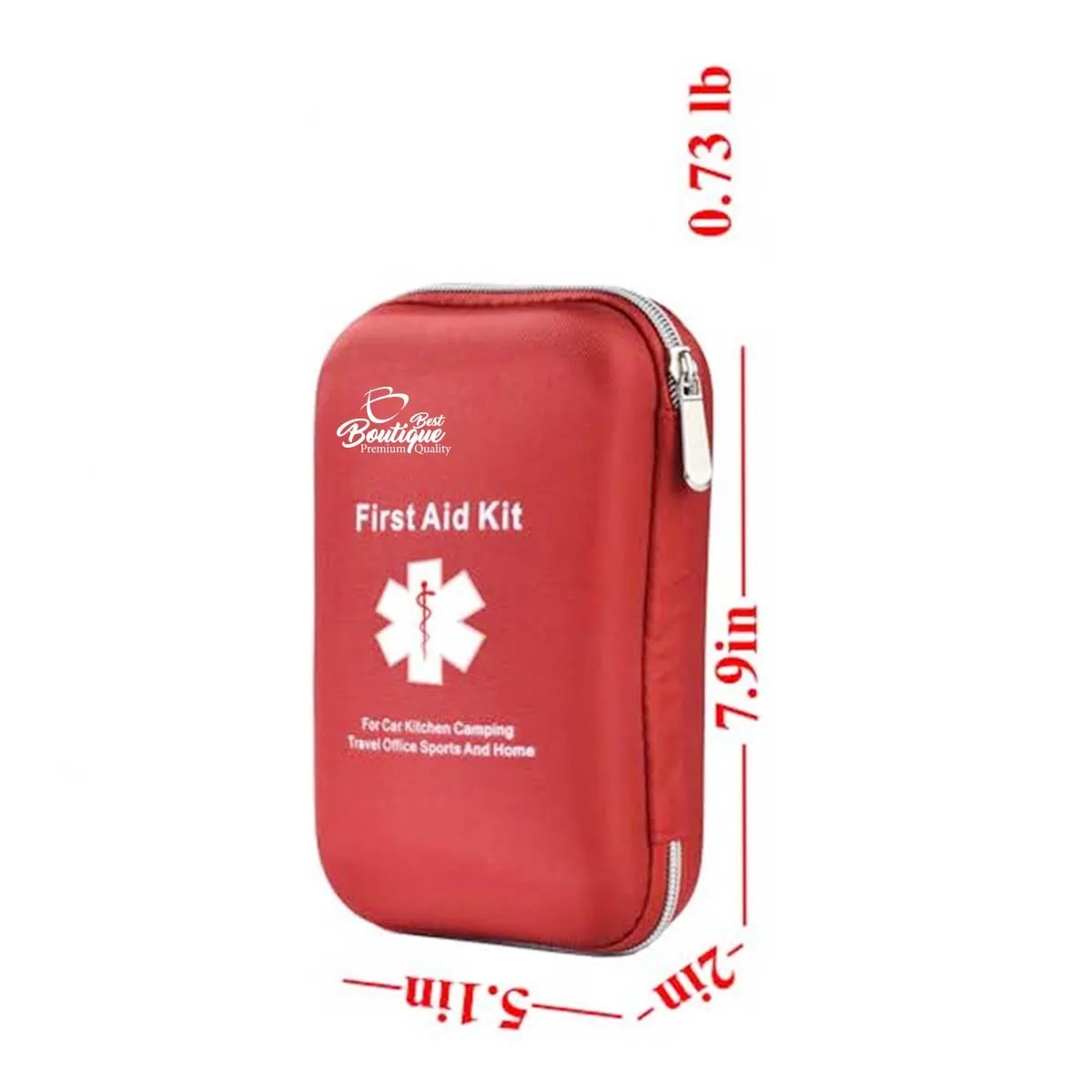 163 Pieces Durable Lightweight Waterproof First Aid Kit 6