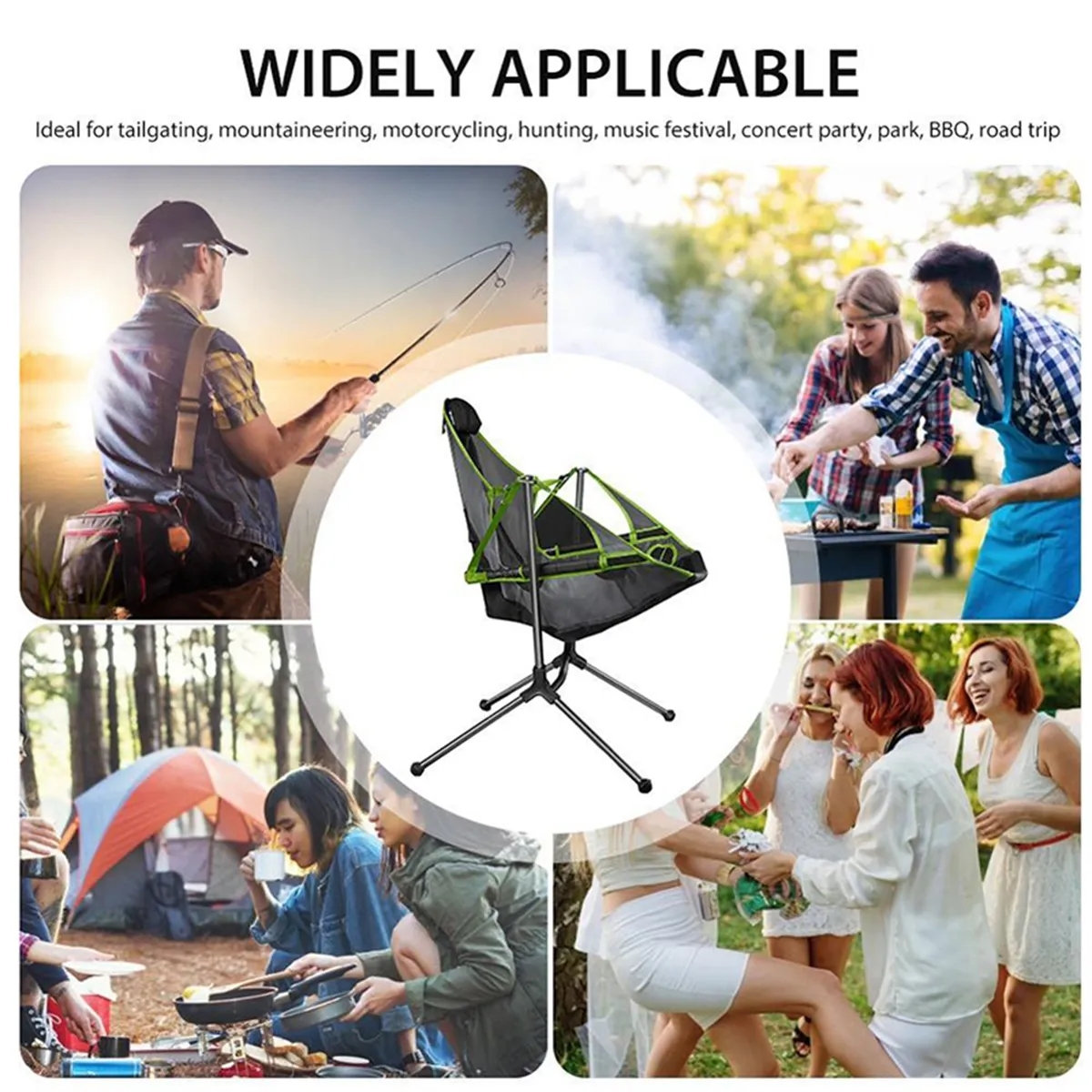 Folding Relaxed Outdoor Camping Rocking Chair 3