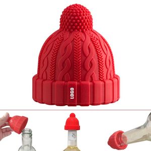 Stylish Beanie Cap Silicone Bottle Lid Wine Stopper Cork 8