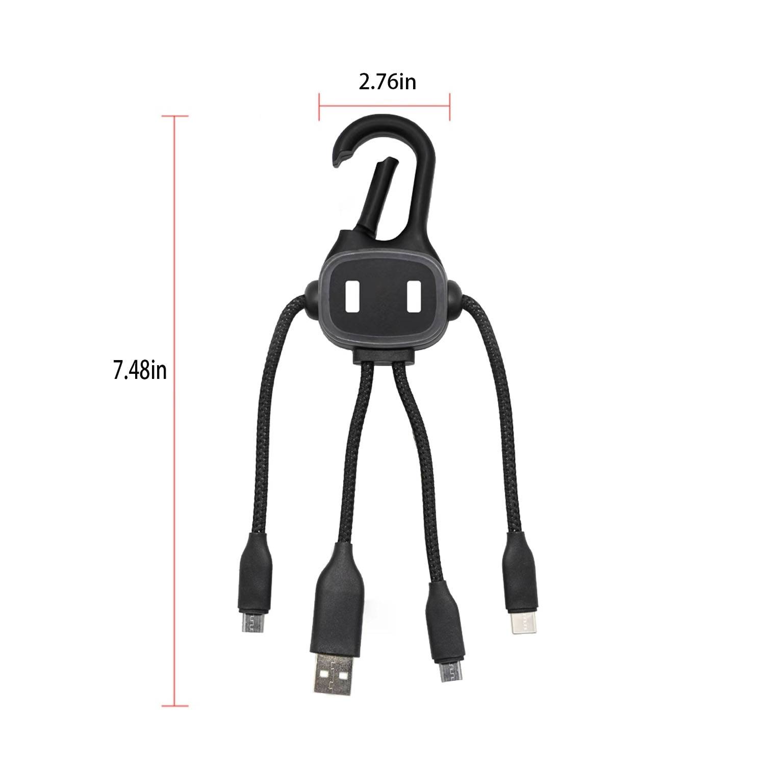 3 in 1 USB Auto Charger w/ Hook 2