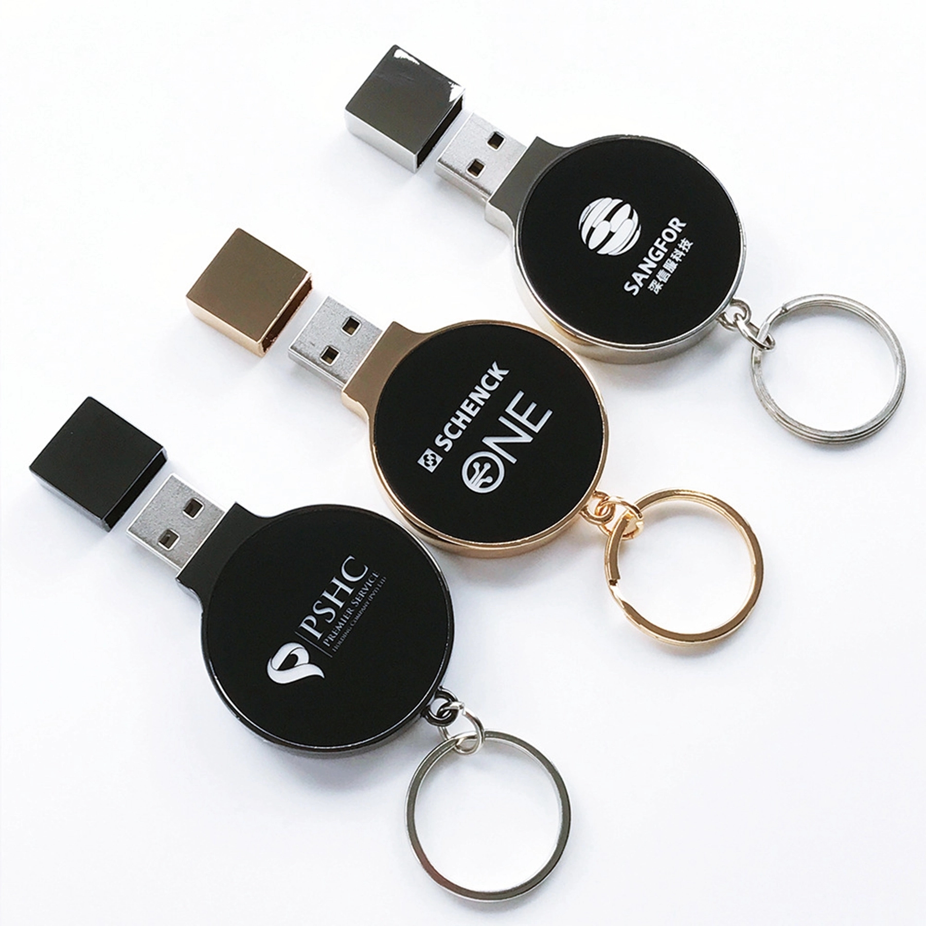 LED Light-up Logo USB Flash Drive Key Chain 10