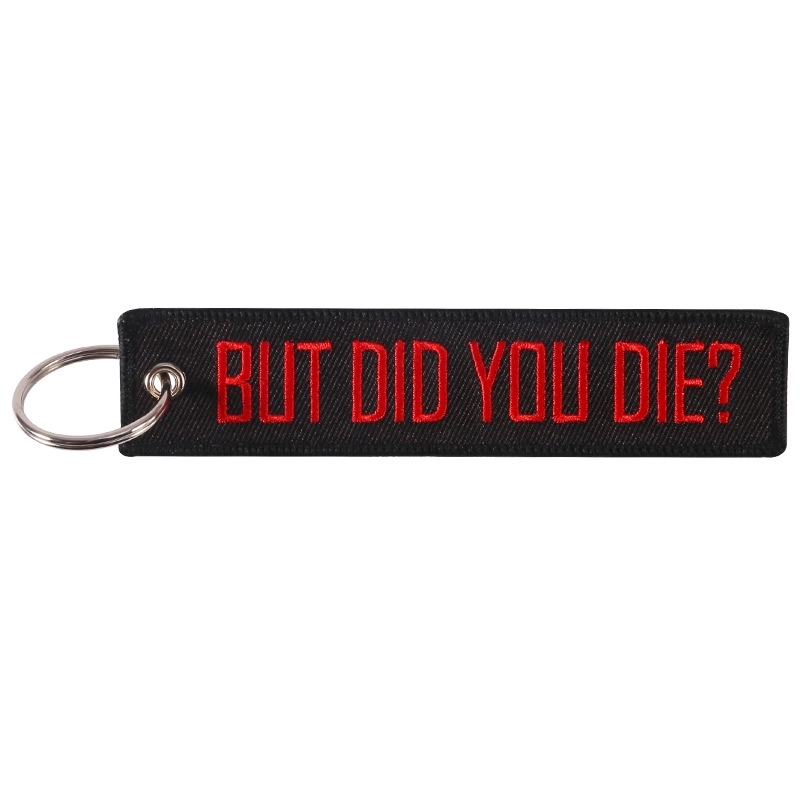 Custom Embroidery Text Keyring 2