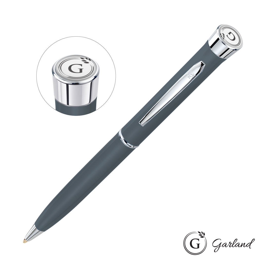 Garland® Color Matte Twist Ballpoint Pen - Chrome 4