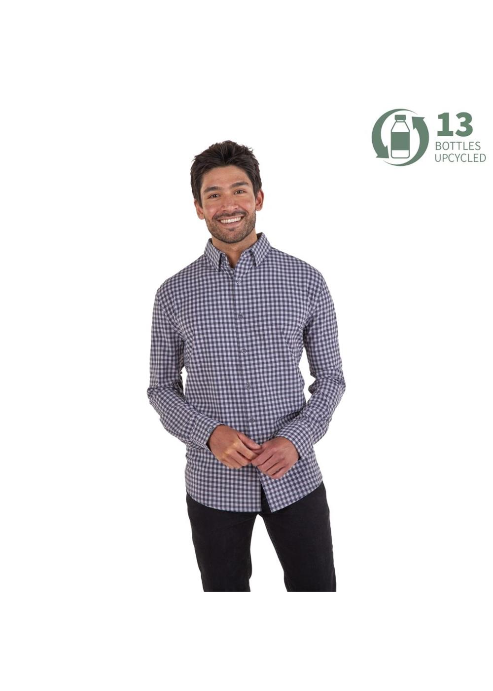 Storm Creek Men's Influencer 4-Way Stretch Gingham Woven Shirt 4